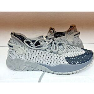 Men's 8.5M PONY PP1 Road Knit Lace-Up Low Sneakers Shoes Perforated Black & Gray